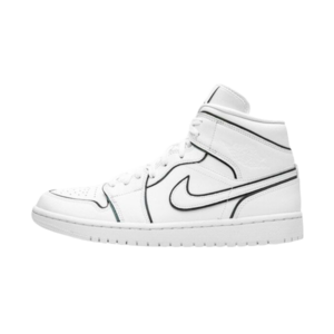 Air Jordan 1- Mid Iridescent Reflective White