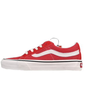 Vans Color Rojo Linea Negra