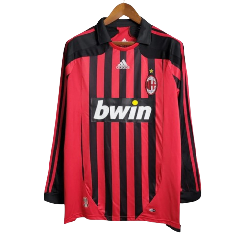 Camiseta Retro AC Milán 2007/08 Manga Larga