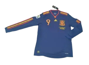Camiseta Retro España Mundial 2010 Manga Larga | Visitante
