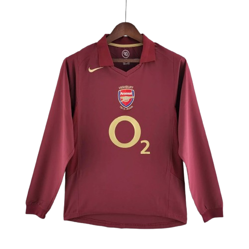 Camiseta Retro Arsenal Football Club 2005/06 Manga Larga