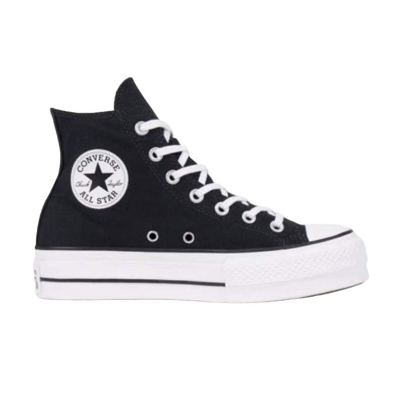 Converse All Star- Negras Altas Plataforma
