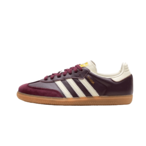 Adidas Samba – Maroon Gold Metallic