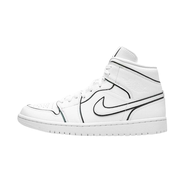 Air Jordan 1- Mid Iridescent Reflective White